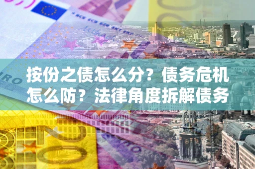 济南按份之债怎么分？债务危机怎么防？法律角度拆解债务分配与风险自保指南