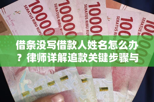 济南借条没写借款人姓名怎么办？律师详解追款关键步骤与证据链构建