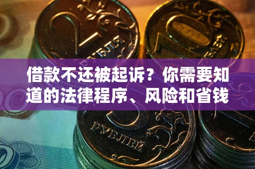 济南借款不还被起诉？你需要知道的法律程序、风险和省钱技巧